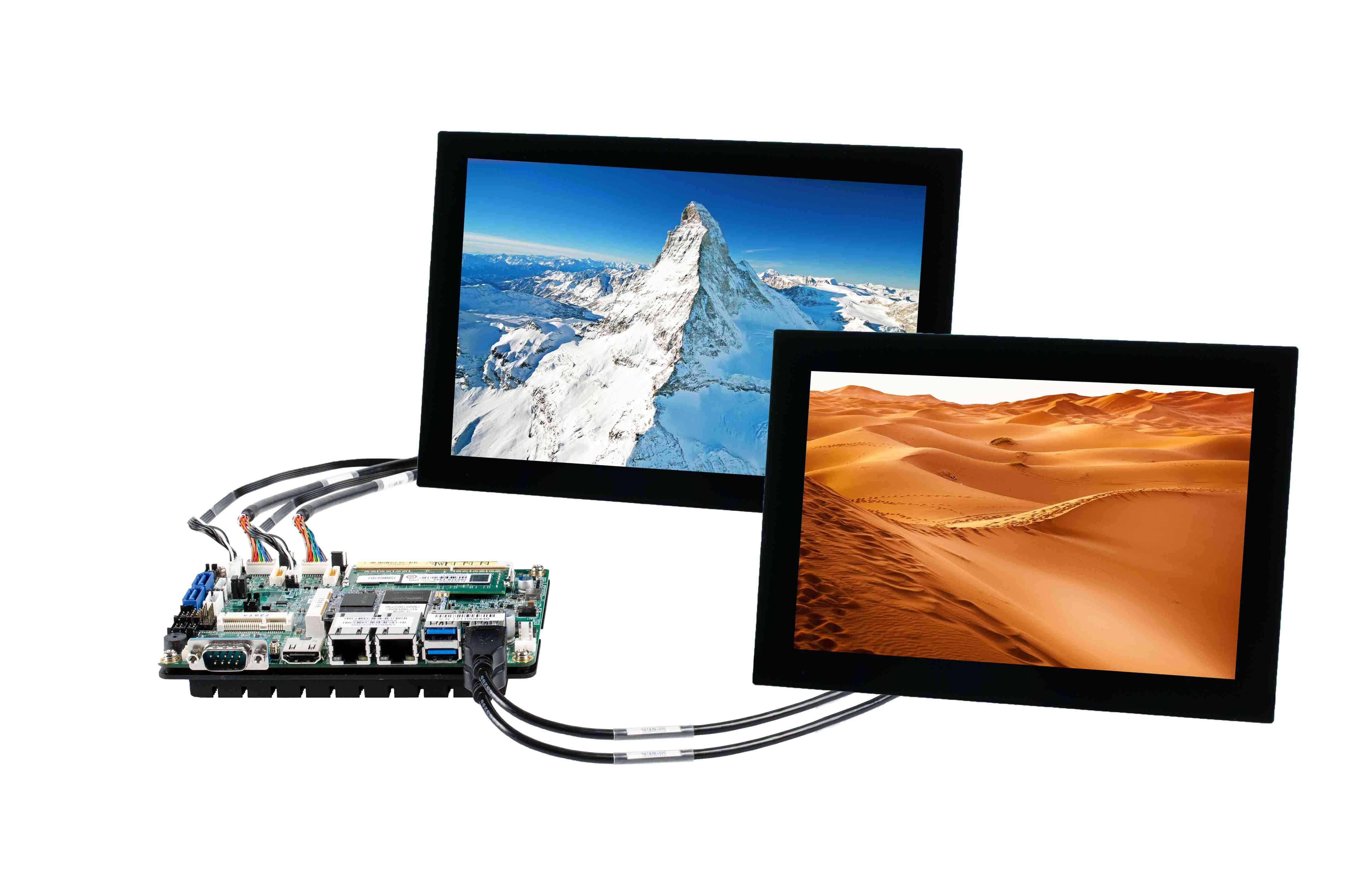 IB818 kit solution with SBC, displays, cables and further accessories