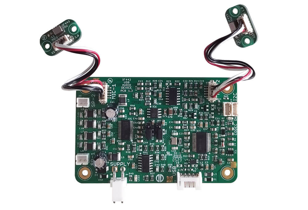 USB Audio-Modul IF 442 mit Mikrofon-Platinen IF443